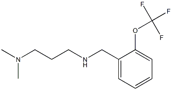 [3-(dimethylamino)propyl]({[2-(trifluoromethoxy)phenyl]methyl})amine|