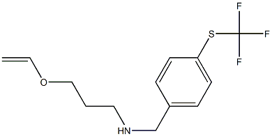 [3-(ethenyloxy)propyl]({4-[(trifluoromethyl)sulfanyl]phenyl}methyl)amine