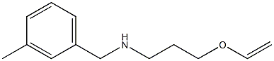 [3-(ethenyloxy)propyl][(3-methylphenyl)methyl]amine Structure