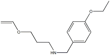 [3-(ethenyloxy)propyl][(4-ethoxyphenyl)methyl]amine 化学構造式