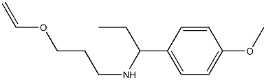 [3-(ethenyloxy)propyl][1-(4-methoxyphenyl)propyl]amine,,结构式