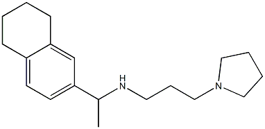 [3-(pyrrolidin-1-yl)propyl][1-(5,6,7,8-tetrahydronaphthalen-2-yl)ethyl]amine Struktur