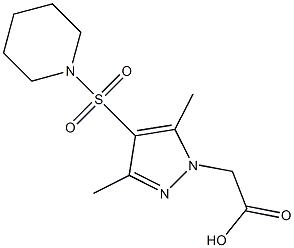 [3,5-dimethyl-4-(piperidin-1-ylsulfonyl)-1H-pyrazol-1-yl]acetic acid