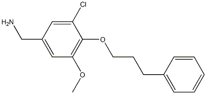 [3-chloro-5-methoxy-4-(3-phenylpropoxy)phenyl]methanamine