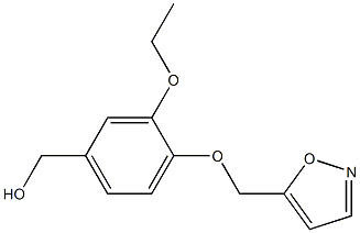 [3-ethoxy-4-(1,2-oxazol-5-ylmethoxy)phenyl]methanol,,结构式