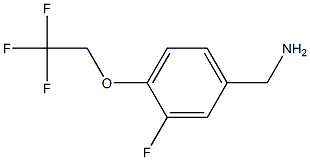 [3-fluoro-4-(2,2,2-trifluoroethoxy)phenyl]methanamine Struktur