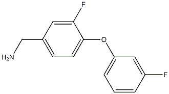 [3-fluoro-4-(3-fluorophenoxy)phenyl]methanamine Structure