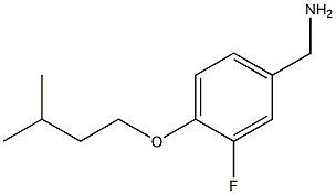 [3-fluoro-4-(3-methylbutoxy)phenyl]methanamine,,结构式