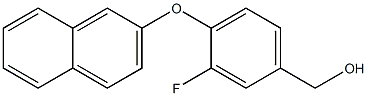 [3-fluoro-4-(naphthalen-2-yloxy)phenyl]methanol Struktur