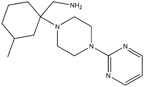 [3-methyl-1-(4-pyrimidin-2-ylpiperazin-1-yl)cyclohexyl]methylamine,,结构式