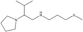 [3-methyl-2-(pyrrolidin-1-yl)butyl][3-(methylsulfanyl)propyl]amine Structure