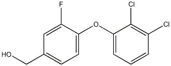 [4-(2,3-dichlorophenoxy)-3-fluorophenyl]methanol Structure