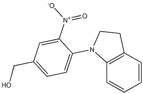 [4-(2,3-dihydro-1H-indol-1-yl)-3-nitrophenyl]methanol Structure