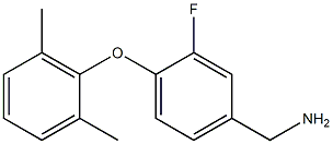 [4-(2,6-dimethylphenoxy)-3-fluorophenyl]methanamine 结构式