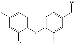 [4-(2-bromo-4-methylphenoxy)-3-fluorophenyl]methanol