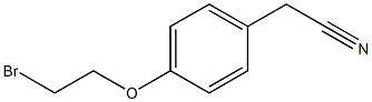 [4-(2-bromoethoxy)phenyl]acetonitrile Structure