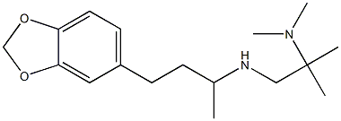 [4-(2H-1,3-benzodioxol-5-yl)butan-2-yl][2-(dimethylamino)-2-methylpropyl]amine Structure