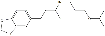[4-(2H-1,3-benzodioxol-5-yl)butan-2-yl][3-(propan-2-yloxy)propyl]amine 结构式