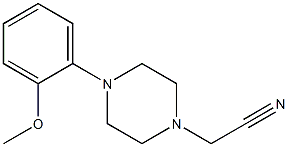 [4-(2-methoxyphenyl)piperazin-1-yl]acetonitrile 化学構造式
