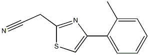 [4-(2-methylphenyl)-1,3-thiazol-2-yl]acetonitrile,,结构式