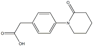 [4-(2-oxopiperidin-1-yl)phenyl]acetic acid Struktur