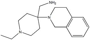 [4-(3,4-dihydroisoquinolin-2(1H)-yl)-1-ethylpiperidin-4-yl]methylamine Structure