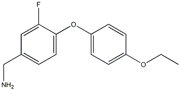 [4-(4-ethoxyphenoxy)-3-fluorophenyl]methanamine,,结构式