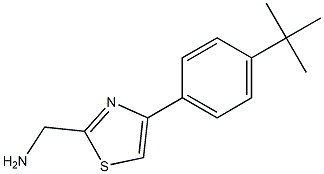 [4-(4-tert-butylphenyl)-1,3-thiazol-2-yl]methanamine Struktur