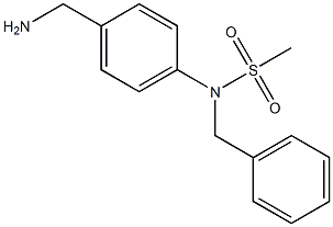 [4-(aminomethyl)phenyl]-N-benzylmethanesulfonamide Structure