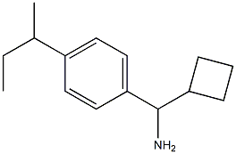 [4-(butan-2-yl)phenyl](cyclobutyl)methanamine 结构式