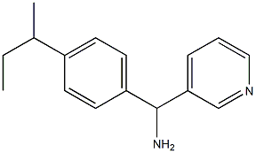 [4-(butan-2-yl)phenyl](pyridin-3-yl)methanamine 化学構造式