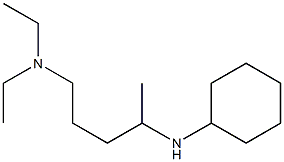 [4-(cyclohexylamino)pentyl]diethylamine,,结构式