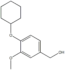 [4-(cyclohexyloxy)-3-methoxyphenyl]methanol Struktur