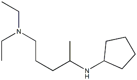 [4-(cyclopentylamino)pentyl]diethylamine 结构式