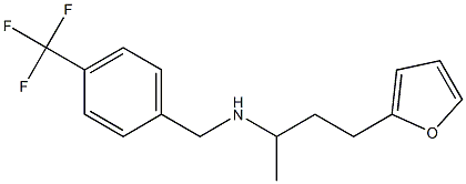 [4-(furan-2-yl)butan-2-yl]({[4-(trifluoromethyl)phenyl]methyl})amine,,结构式