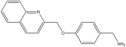 [4-(quinolin-2-ylmethoxy)phenyl]methanamine Struktur