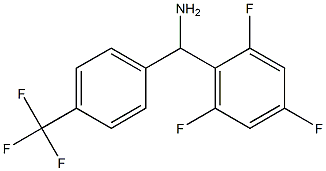 [4-(trifluoromethyl)phenyl](2,4,6-trifluorophenyl)methanamine|