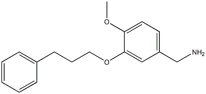 [4-methoxy-3-(3-phenylpropoxy)phenyl]methanamine Structure
