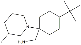 [4-tert-butyl-1-(3-methylpiperidin-1-yl)cyclohexyl]methanamine,,结构式