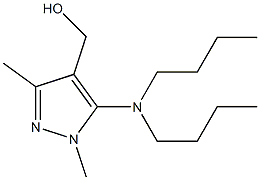 [5-(dibutylamino)-1,3-dimethyl-1H-pyrazol-4-yl]methanol Struktur