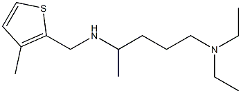 [5-(diethylamino)pentan-2-yl][(3-methylthiophen-2-yl)methyl]amine Structure
