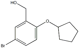 [5-bromo-2-(cyclopentyloxy)phenyl]methanol Structure