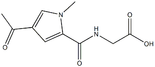 {[(4-acetyl-1-methyl-1H-pyrrol-2-yl)carbonyl]amino}acetic acid|