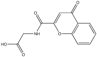 {[(4-oxo-4H-chromen-2-yl)carbonyl]amino}acetic acid Structure
