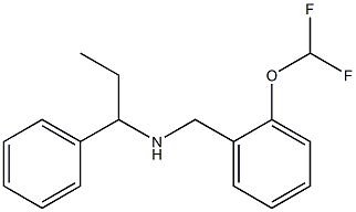 {[2-(difluoromethoxy)phenyl]methyl}(1-phenylpropyl)amine