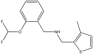 {[2-(difluoromethoxy)phenyl]methyl}[(3-methylthiophen-2-yl)methyl]amine