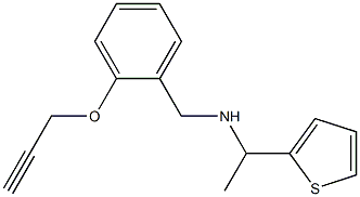 {[2-(prop-2-yn-1-yloxy)phenyl]methyl}[1-(thiophen-2-yl)ethyl]amine