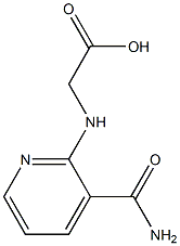 {[3-(aminocarbonyl)pyridin-2-yl]amino}acetic acid,,结构式