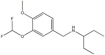 {[3-(difluoromethoxy)-4-methoxyphenyl]methyl}(pentan-3-yl)amine