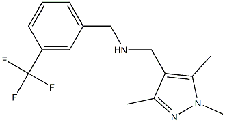 {[3-(trifluoromethyl)phenyl]methyl}[(1,3,5-trimethyl-1H-pyrazol-4-yl)methyl]amine